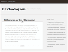 Tablet Screenshot of klitschkoblog.com